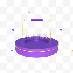 紫色球漂浮图片_淘宝天猫电商紫色舞台展台