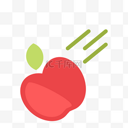 红色斜放苹果图标