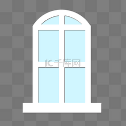 门标弧形图片_白色弧形窗户