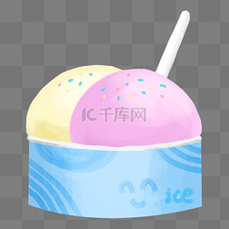 卡通碗装冰淇淋