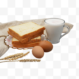 鸡蛋牛奶图片_营养早餐美食