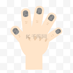 手指指甲图案