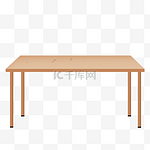 一个木制的桌子