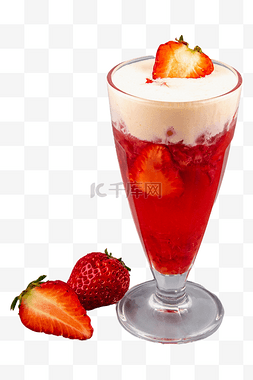 草莓奶茶图片_芝芝莓莓奶茶