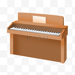 一架钢琴乐器插画