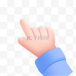 小手指emoji图片_卡通3D小手