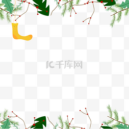 绿色圣诞圣诞图片_圣诞边框