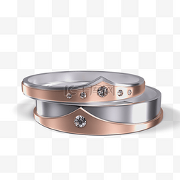 结婚戒指3d元素