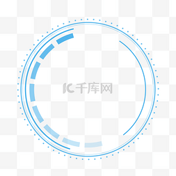 圆形蓝色科技图片_蓝色科技边框