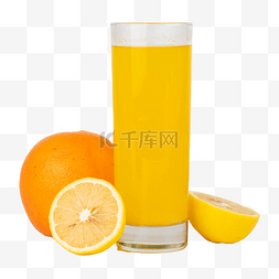 美食橙汁图片_橙子柠檬果汁