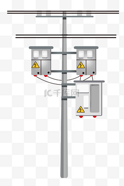 电线加插头图片_高压电电线杆