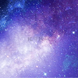 星空顶银河素材图片_紫色星空星云
