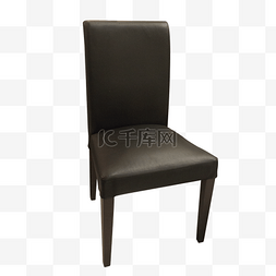 黑色皮质靠背椅子