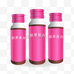 瓶蛋白质粉图片_粉色胶原蛋白
