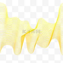 几何弯曲线条图片_科技渐变波浪线条