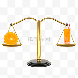 橙子橙汁平衡称