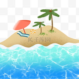大海海滩图片_海滩沙滩椰子树