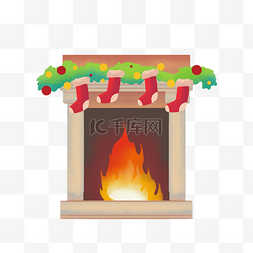 炉火图片_圣诞节壁炉炉火