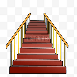 红色的楼梯 