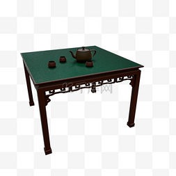 桌子褐色家具家庭用桌水壶茶具