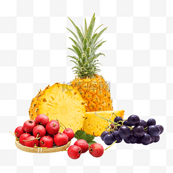 呵护您的健康图片_新鲜水果菠萝组合
