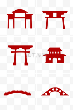 日本神社花纹图片_日本建筑神社