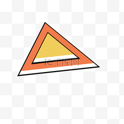 三角形ppt图片_扁平化三角形PPT图标png免抠图