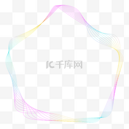 网状彩色图片_不规则图形网状线条彩色