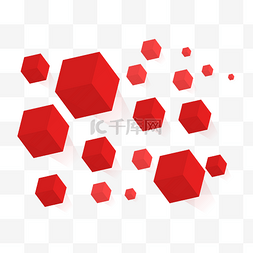 红色立体几何