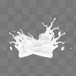 牛奶飞溅液体图片_牛奶奶花飞溅喷溅