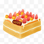 生日草莓芒果蛋糕