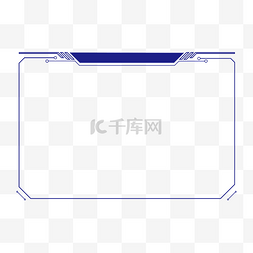 矢量科技蓝色创意线框