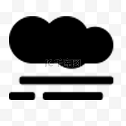 卡通下雨图片_多云天气图标设计
