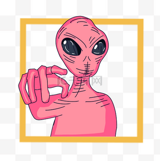 红色异形外星人