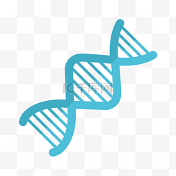 基因分子式图片_蓝色的螺旋分子免抠图