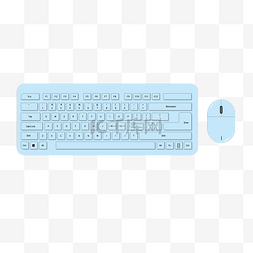 矢量电脑鼠标键盘按钮