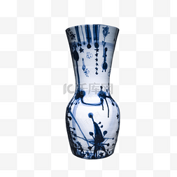 青花瓷蓝色花纹图片_青花瓷瓷瓶
