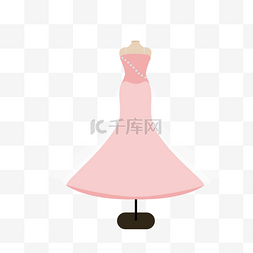 粉色婚纱礼服