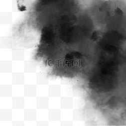 烟雾迷幻图片_创意感手绘黑色烟雾边框