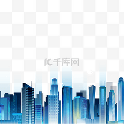 城市建筑立体图片_蓝色的立体建筑楼盘