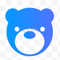 玩具的图标图片_蓝色的熊猫免抠图
