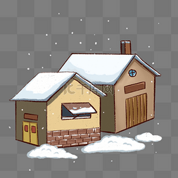 冬季大雪建筑房屋