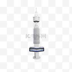 玻尿酸底案图片_立体玻尿酸针png图