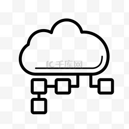 云端处理器图片_扁平化云端图标