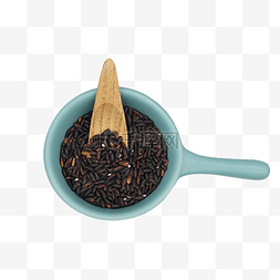 乌龙黑米茶图片_黑米农作物粮食