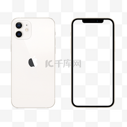 手机海报设计素材图片_iPhone12白色