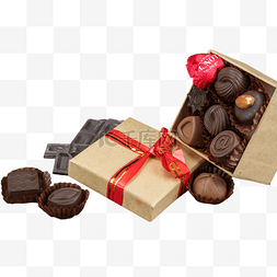 盒装肉松图片_美味甜品盒装巧克力
