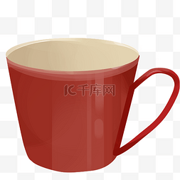咖啡时尚图片_时尚红色水杯