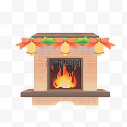 我要陪你过圣诞图片_圣诞火炉壁炉炉火