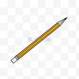 标准化图片_教材用文具黄色铅笔